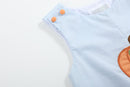 Light Blue Pumpkin Applique Longalls