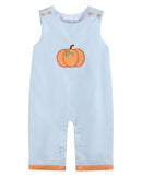 Light Blue Pumpkin Applique Longalls