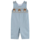 Light Blue Puppy Smocked Longalls