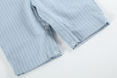 Light Blue Puppy Smocked Longalls