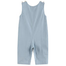 Light Blue Puppy Smocked Longalls