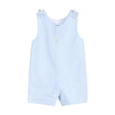 Light Blue Seersucker Easter Bunny Overalls