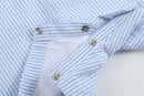 Light Blue Seersucker Lil Brother Smocked Jon Jons