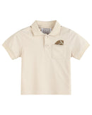 Light Brown Football Pocket Polo Golf Shirt