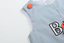 Light Gray 'Boo' Applique Longalls
