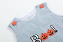 Light Gray 'Boo' Applique Longalls