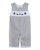 Light Gray Mallard Smocked Longalls