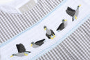 Light Gray Mallard Smocked Longalls
