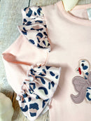 Light Pink Animal Print Turkey Girls Infant Onesie