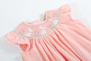 Light Pink Bunny Smocked Top and Bloomer Set