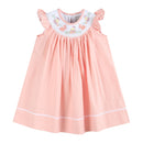 Light Pink Bunny Smocked Bishop Dress