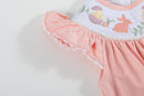 Light Pink Smocked Flutter Romper