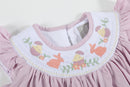 Light Purple Smocked Bishop Dress