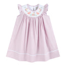 Light Purple Smocked Bishop Dress
