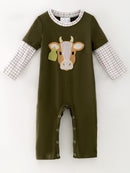 Little Cattle Rancher Boys Infant Romper