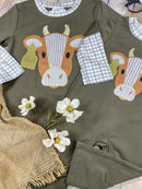 Little Cattle Rancher Boys Infant Romper