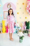 Bunny Love 3/4 Sleeve Pocket Twirl Dress