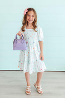Butterfly Ballet Smocked Ruffle Dress