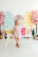 Preppy Peeps 3/4 Sleeve Pocket Twirl Dress