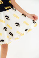 Iowa White Tigerhawk Twirl Skort