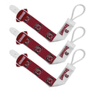 South Carolina Gamecocks - Pacifier Clip 3-Pack