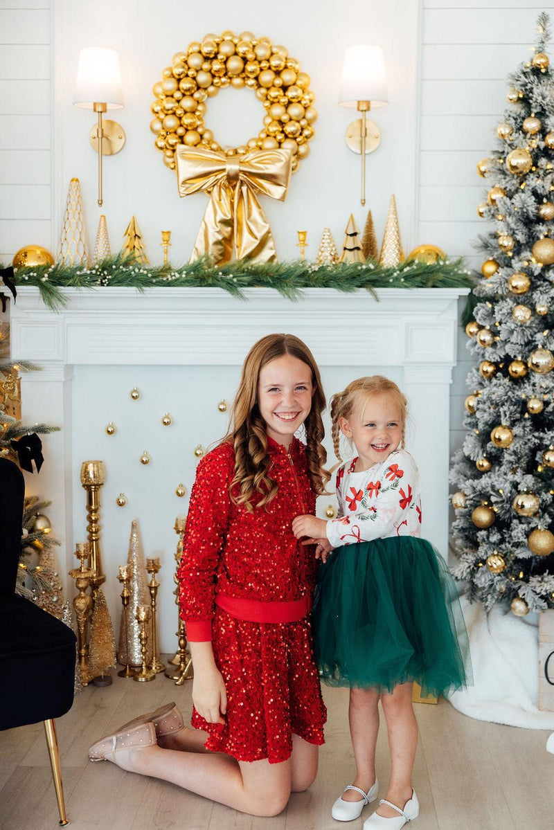 Red Velvet Sequin Jacket