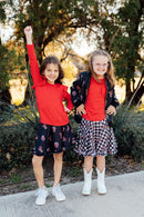 Texas Tech Plaid Raider Red Twirl Skort