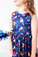 SALE You Look Like the 4th of July Tank Twirl Dress