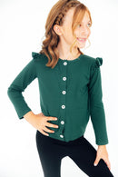 Spruce Ruffle Cardigan