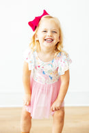 Rainbow Vibes S/S Twirl Leotard