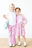 Boot Scootin' 3/4 Sleeve Ruffle Twirl Dress