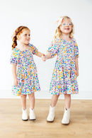 Garden Groove Smocked Ruffle Dress