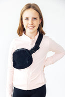 Black Fleece Belt Bag