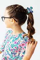 Vivid Garden 3/4 Sleeve Pocket Twirl Dress