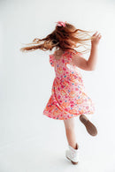 Spooktacular Flutter Sleeve Twirl Dress