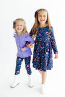 Botanical Beauty L/S Pocket Twirl Dress