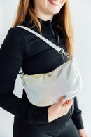 White Iridescent Twirl & Go Purse