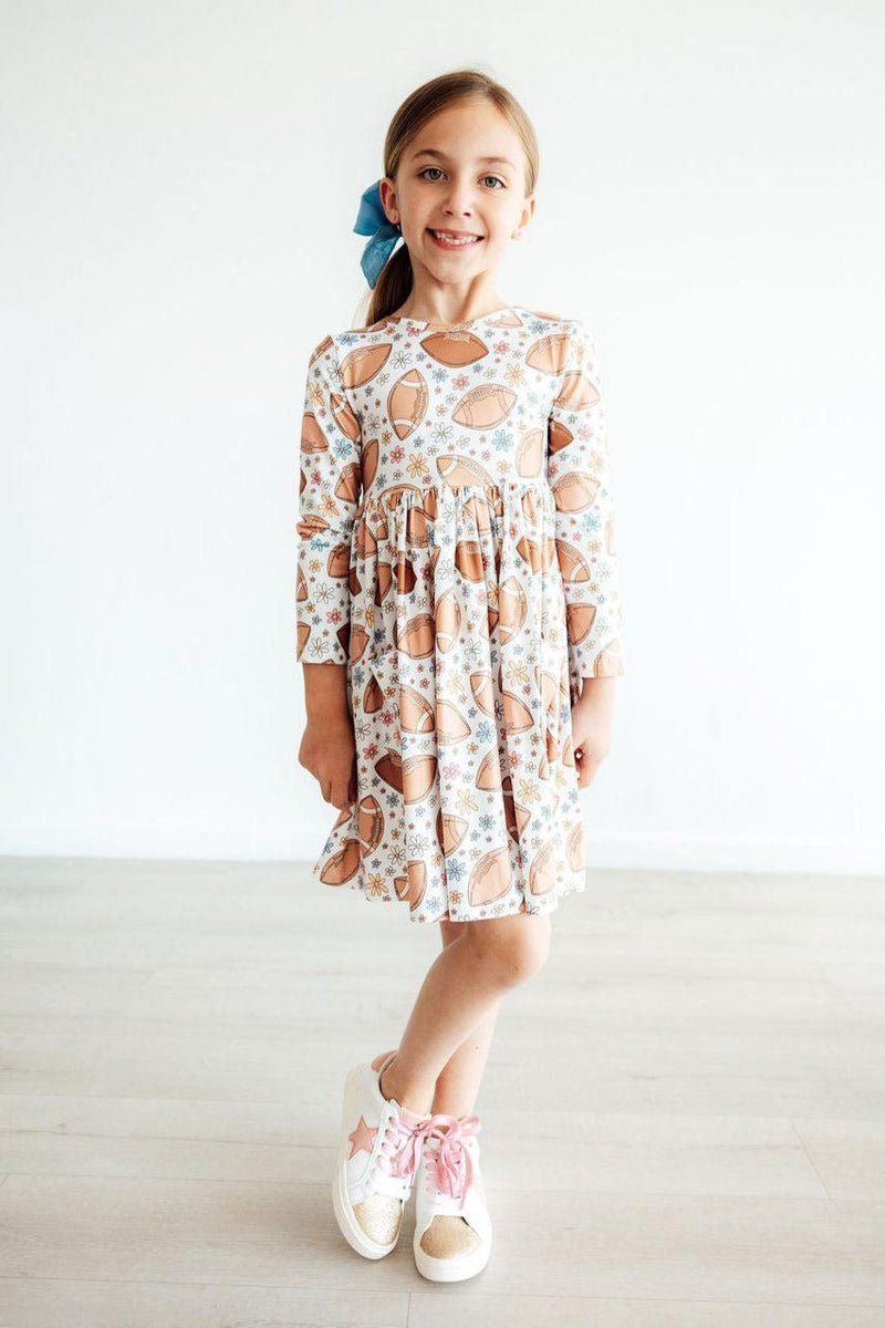 Football Friday L/S Pocket Twirl Dress