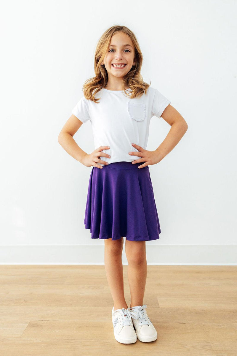 Purple Twirl Skort