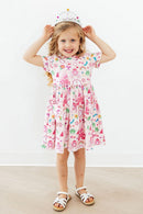 Princess & the Froggie S/S Pocket Twirl Dress