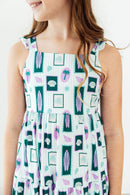 Surfer Girl Ruffle Maxi Dress