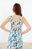 Surfer Girl Ruffle Maxi Dress