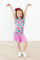 Time To Purr-ty S/S Ruffle Tee