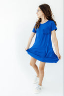 Royal Blue T-Shirt Dress