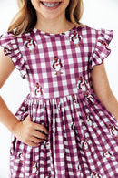 Virginia Tech Plaid Hokie Flutter Twirl Dress
