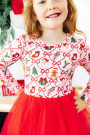 Deck the Halls L/S Tutu Dress