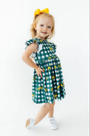 North Dakota State University Plaid Bison Flutter Twirl Dress