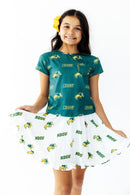 North Dakota State University Green Bison Ruffle Pocket Tee