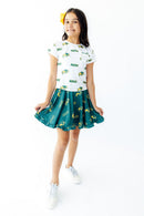 North Dakota State University Green Bison Ruffle Twirl Skort