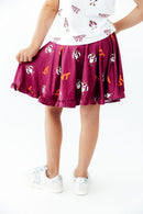 Virginia Tech Maroon Hokie Ruffle Twirl Skort